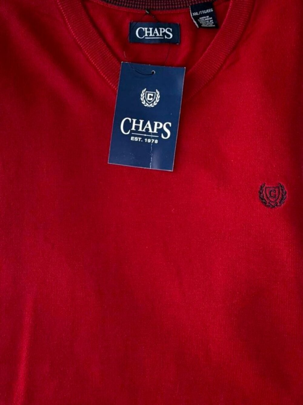 Chaps Red V-neck sweater vestBrand new with...